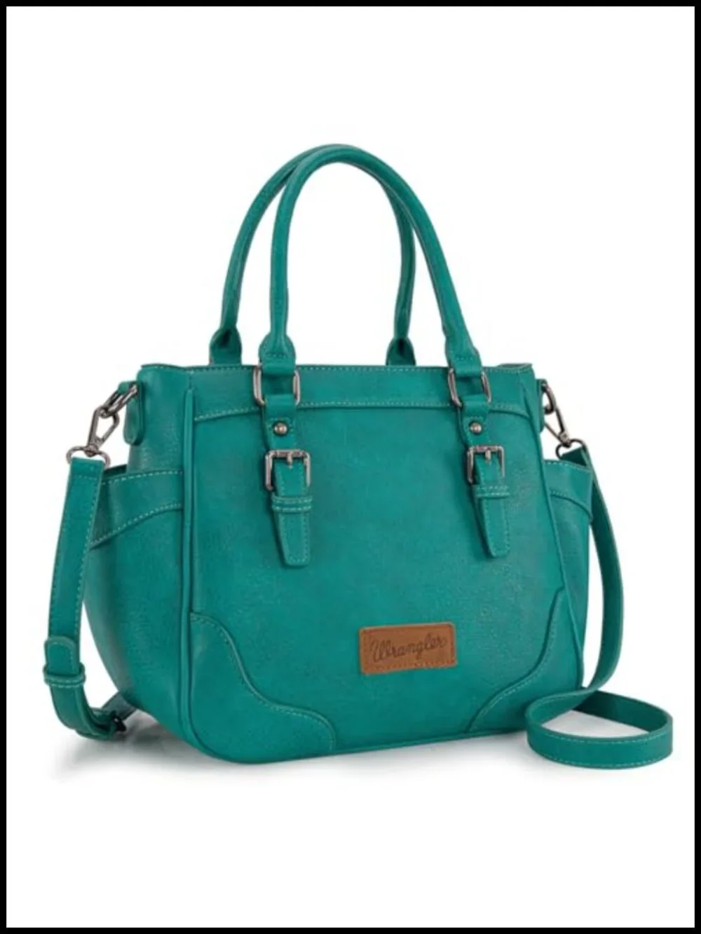 Vegan Leather Tote Bag Crossbody Purse with Top Handle and Dual Side Pockets
